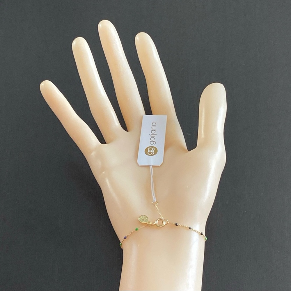 Gorjana 18K Gold Plated Capri Hamptons Bracelet 245-202-535-G - Picture 8 of 10